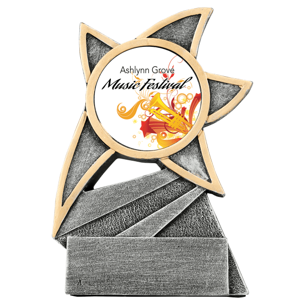 5.5" Jazz Star 2" Holder Resin Award – item JSR114
