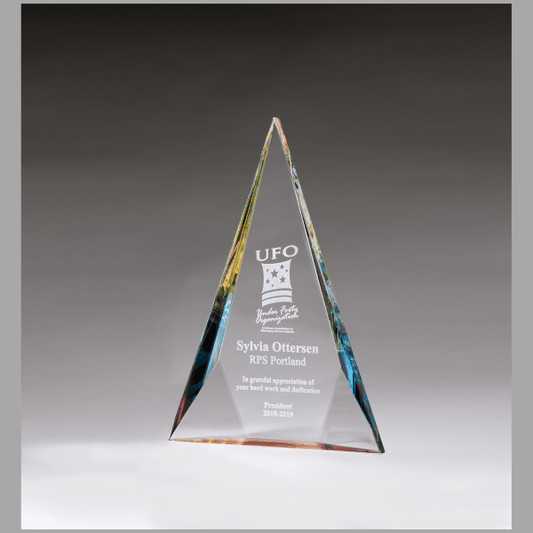 8.375" x 12" x 1.125" (Tapered) Diamond Series Crystal Award – item K9179