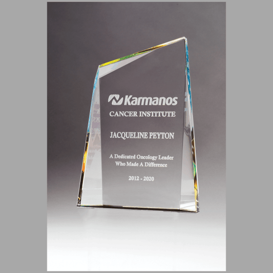 6.5" x 9" Zenith Series Crystal w/ Prism-Effect Award – item K9276