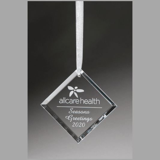 2.75" Crystal Diamond Ornament – item K9337