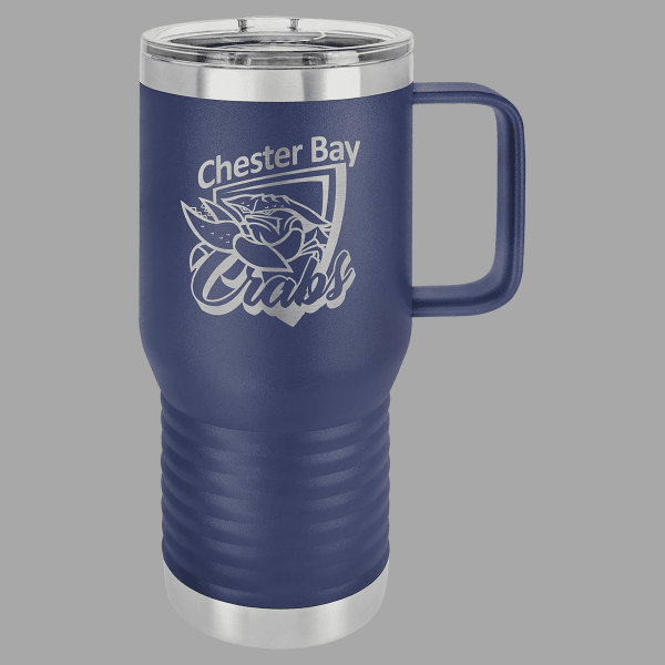 Navy Blue Polar Camel 20 oz. Travel Mug – item LCM211 image 2