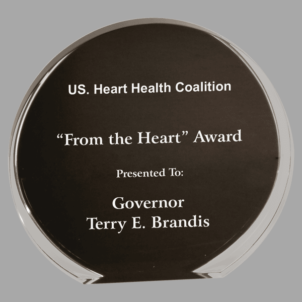 6.25" Circl Acrylic Award – item LCR6BKC image 2