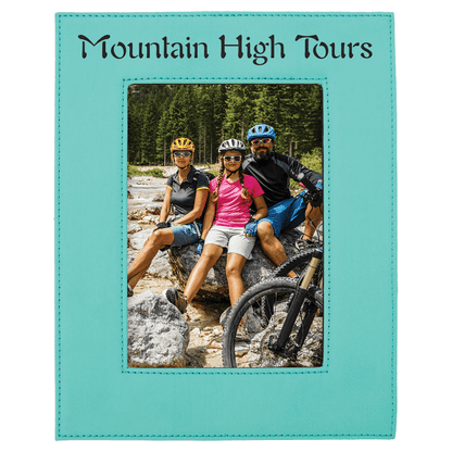 5" x 7" Teal Leatherette Photo Frame – item LLF1157 image 4