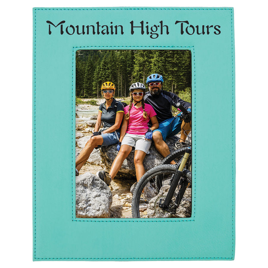 5" x 7" Teal Leatherette Photo Frame – item LLF1157 image 2