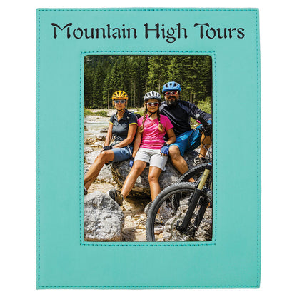 5" x 7" Teal Leatherette Photo Frame – item LLF1157 image 2