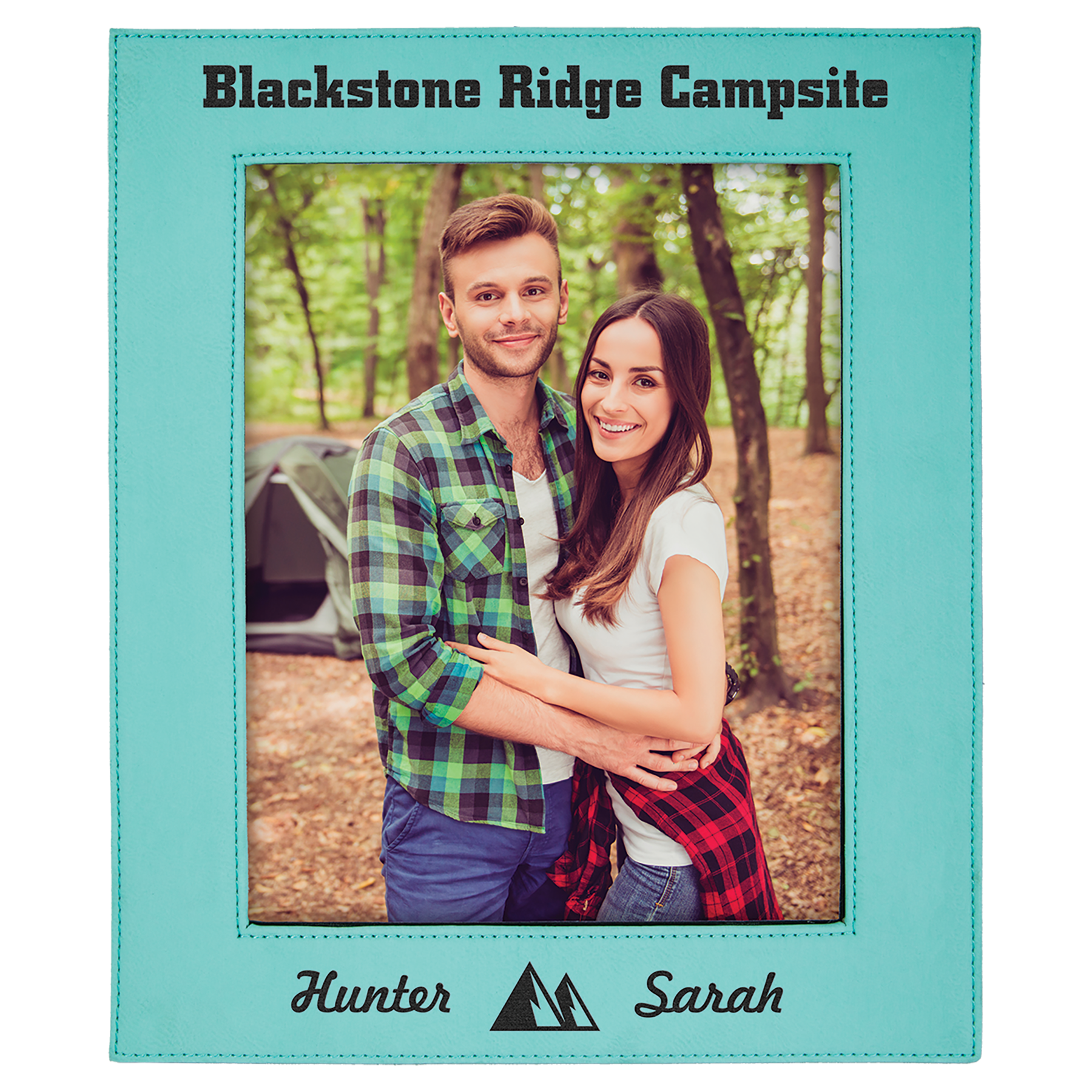 8" x 10" Teal Leatherette Photo Frame – item LLF11810