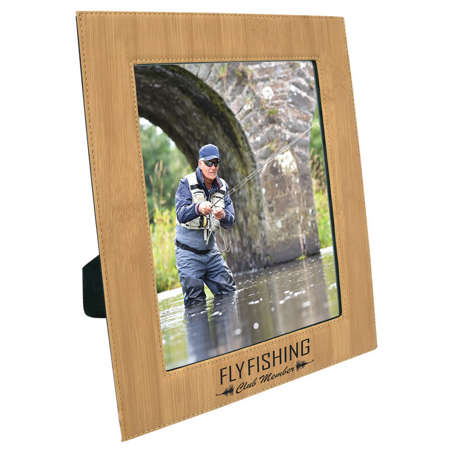 8" x 10" Bamboo Leatherette Photo Frame – item LLF13810