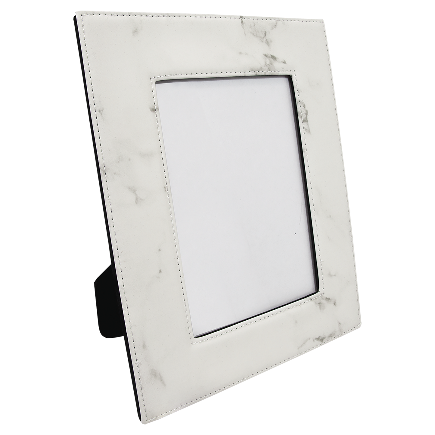 5" x 7" White Marble Leatherette Photo Frame – item LLF1457 image 4