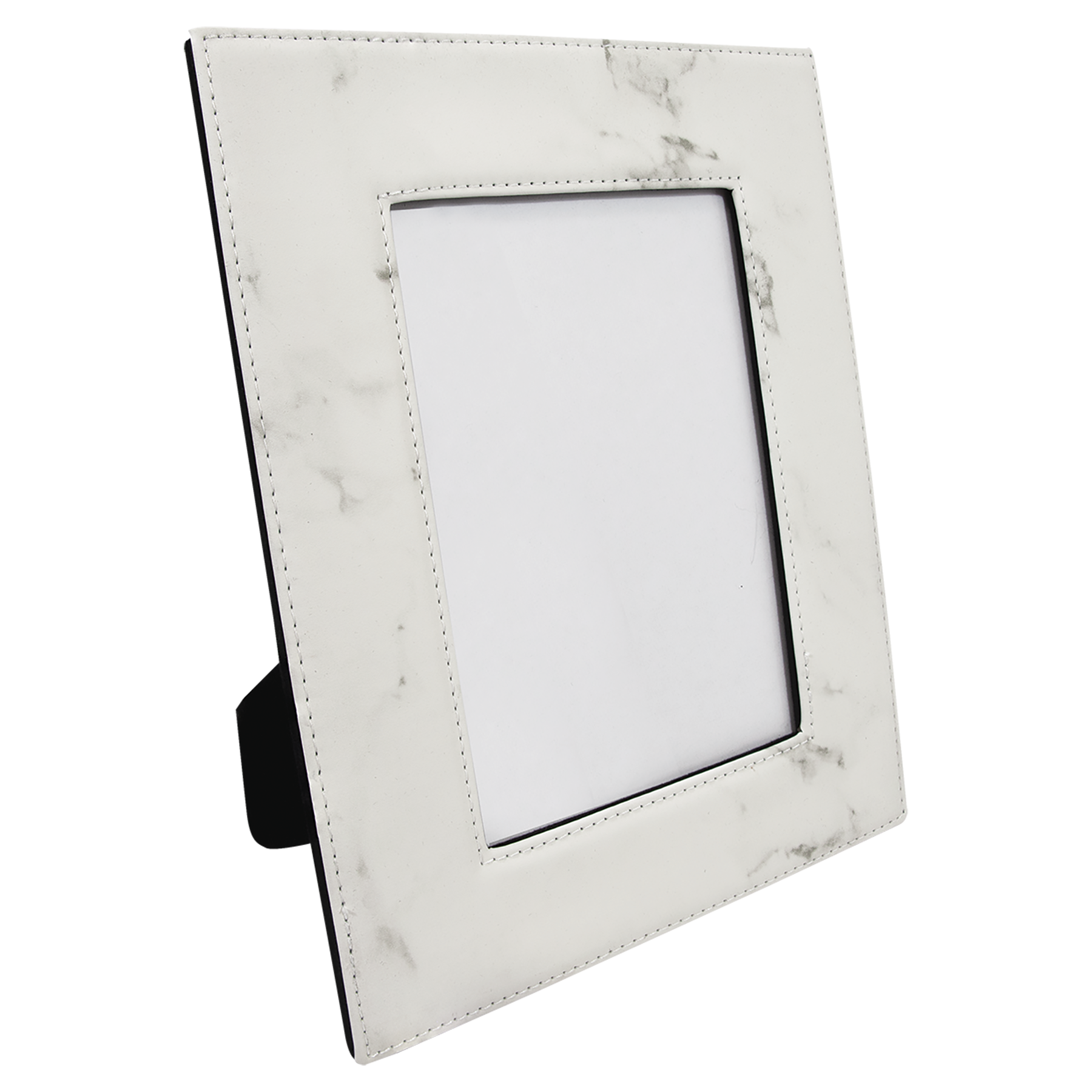 5" x 7" White Marble Leatherette Photo Frame – item LLF1457 image 4