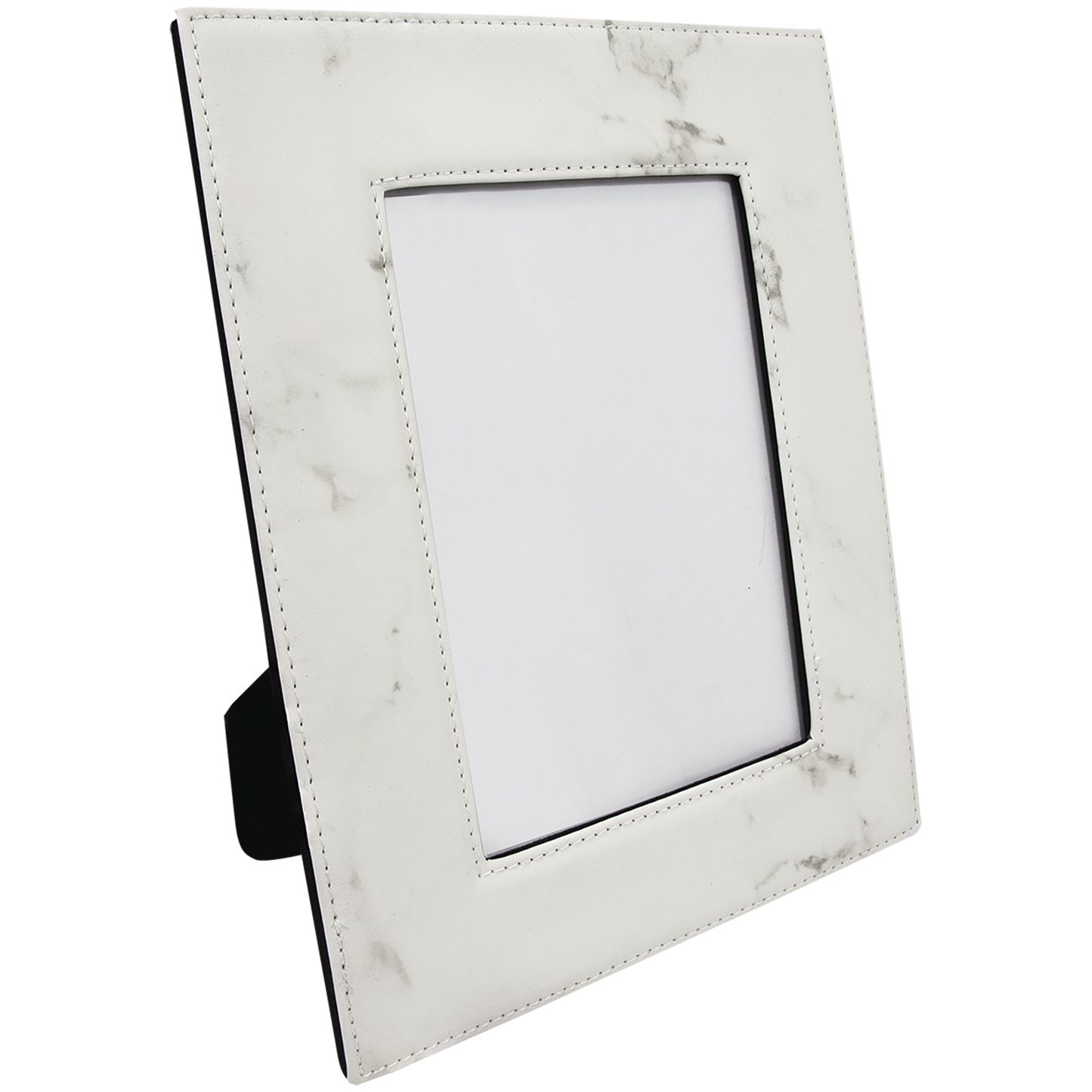 5" x 7" White Marble Leatherette Photo Frame – item LLF1457 image 3