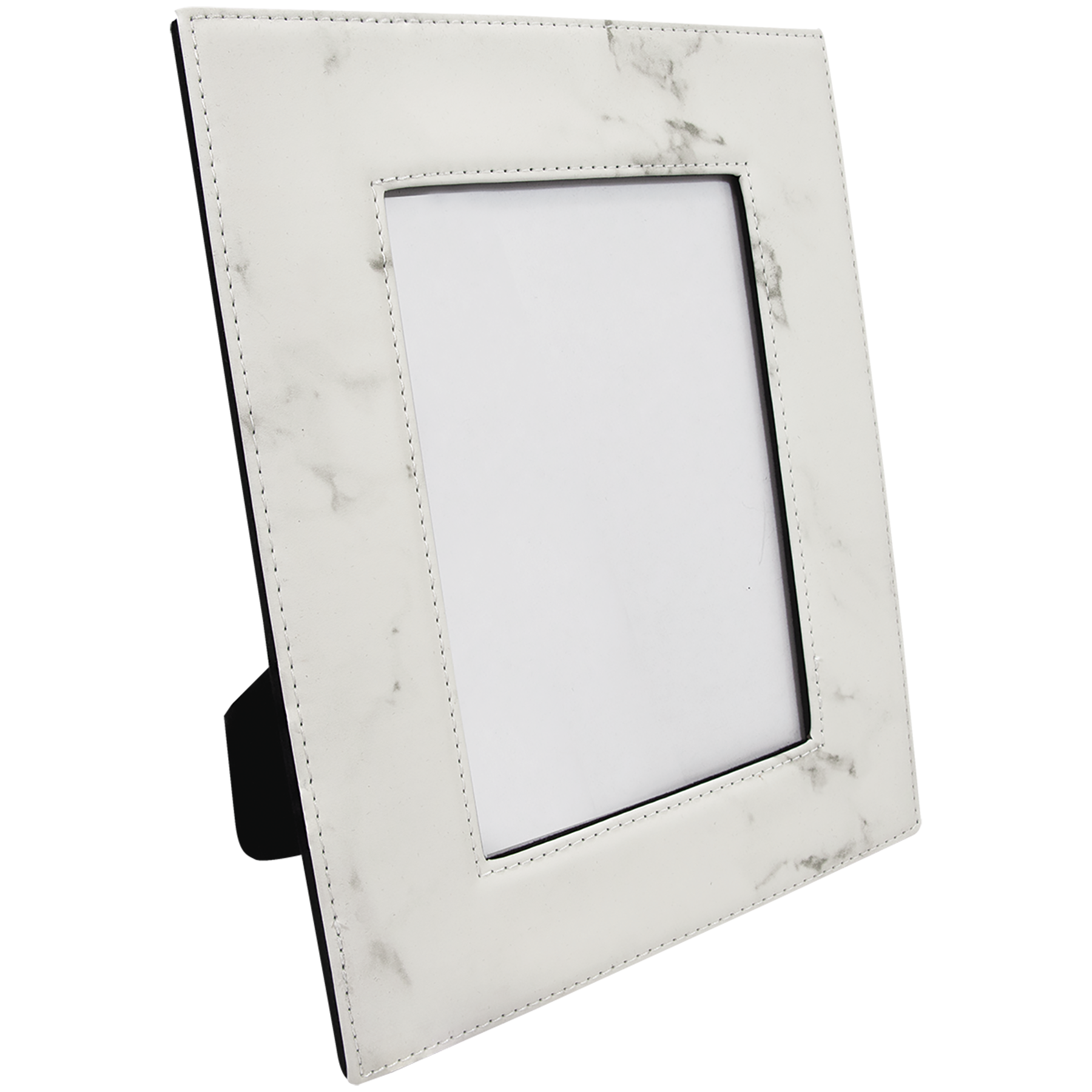 5" x 7" White Marble Leatherette Photo Frame – item LLF1457 image 3
