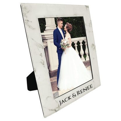 8" x 10" White Marble Leatherette Photo Frame – item LLF14810 image 6