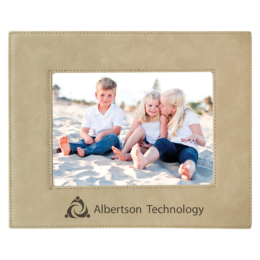 5" x 7" Light Brown Leatherette Photo Frame – item LLF157 image 2