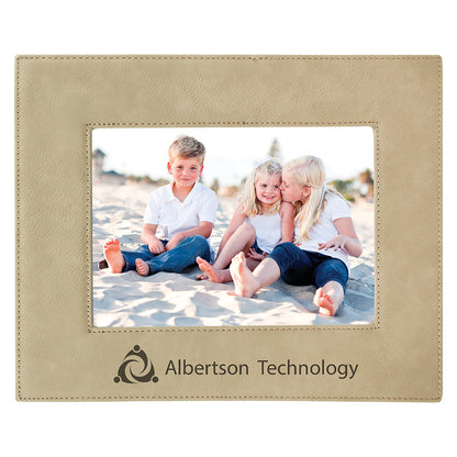5" x 7" Light Brown Leatherette Photo Frame – item LLF157 image 2