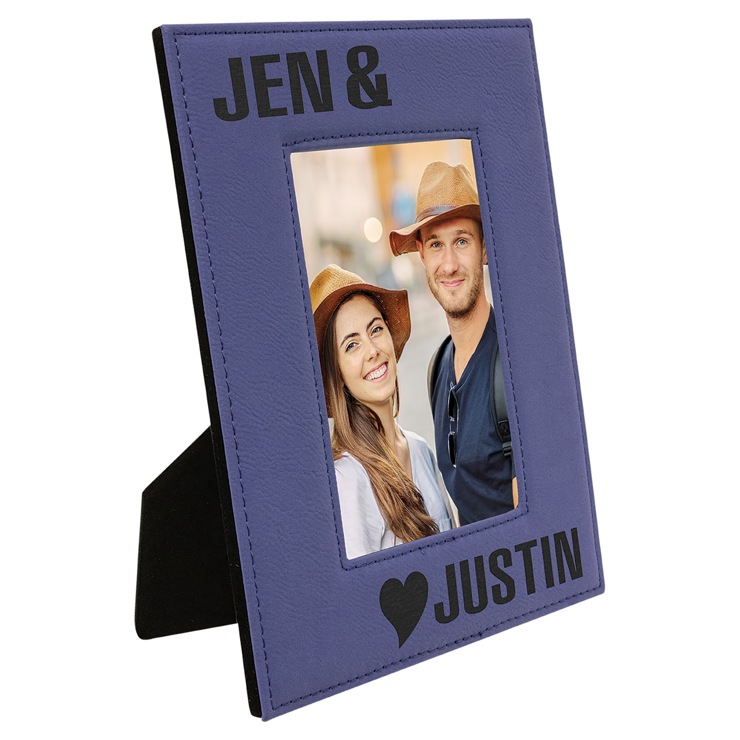 4" x 6" Purple Leatherette Photo Frame – item LLF1746 image 2