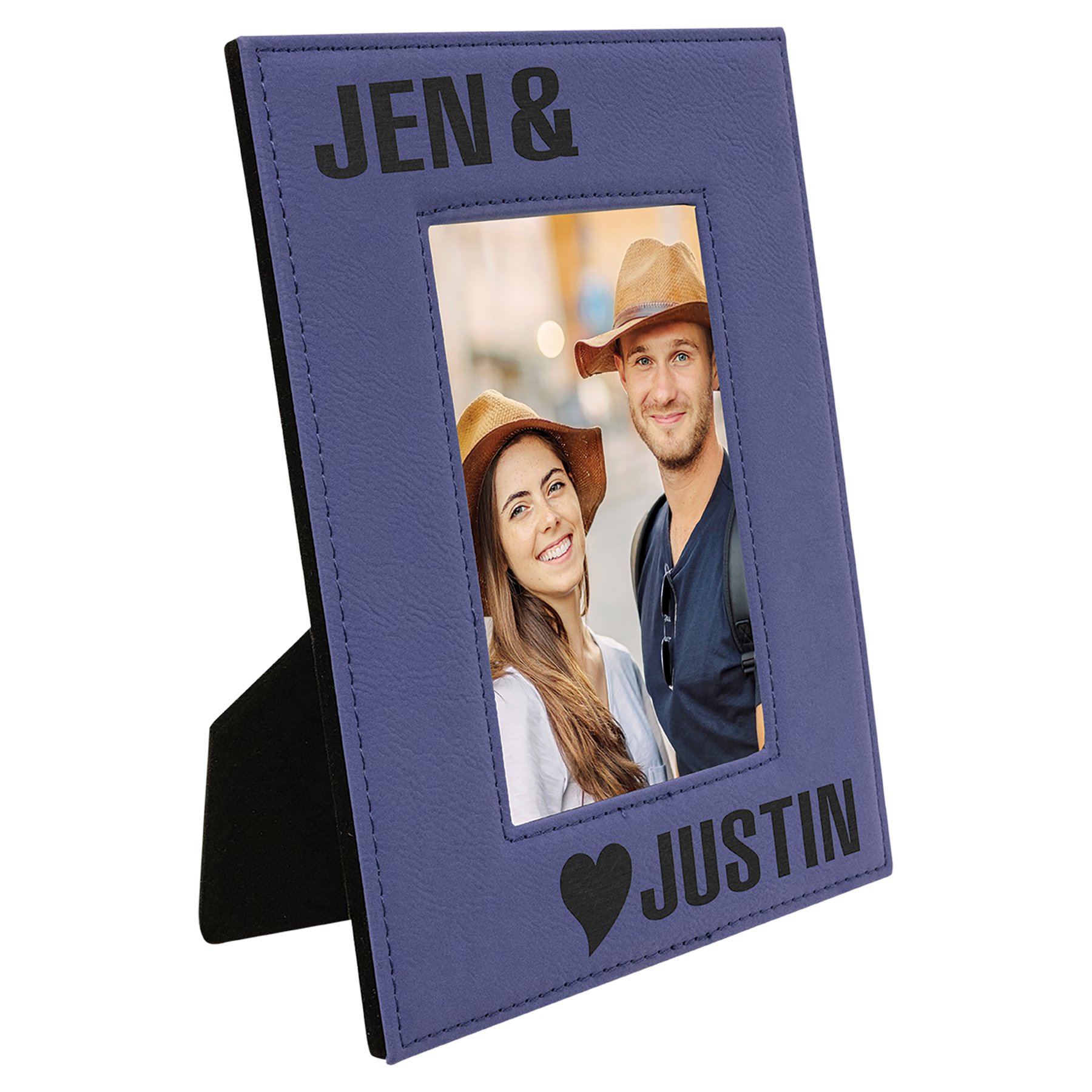 4" x 6" Purple Leatherette Photo Frame – item LLF1746 image 2