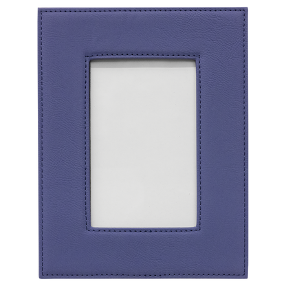 4" x 6" Purple Leatherette Photo Frame – item LLF1746 image 3