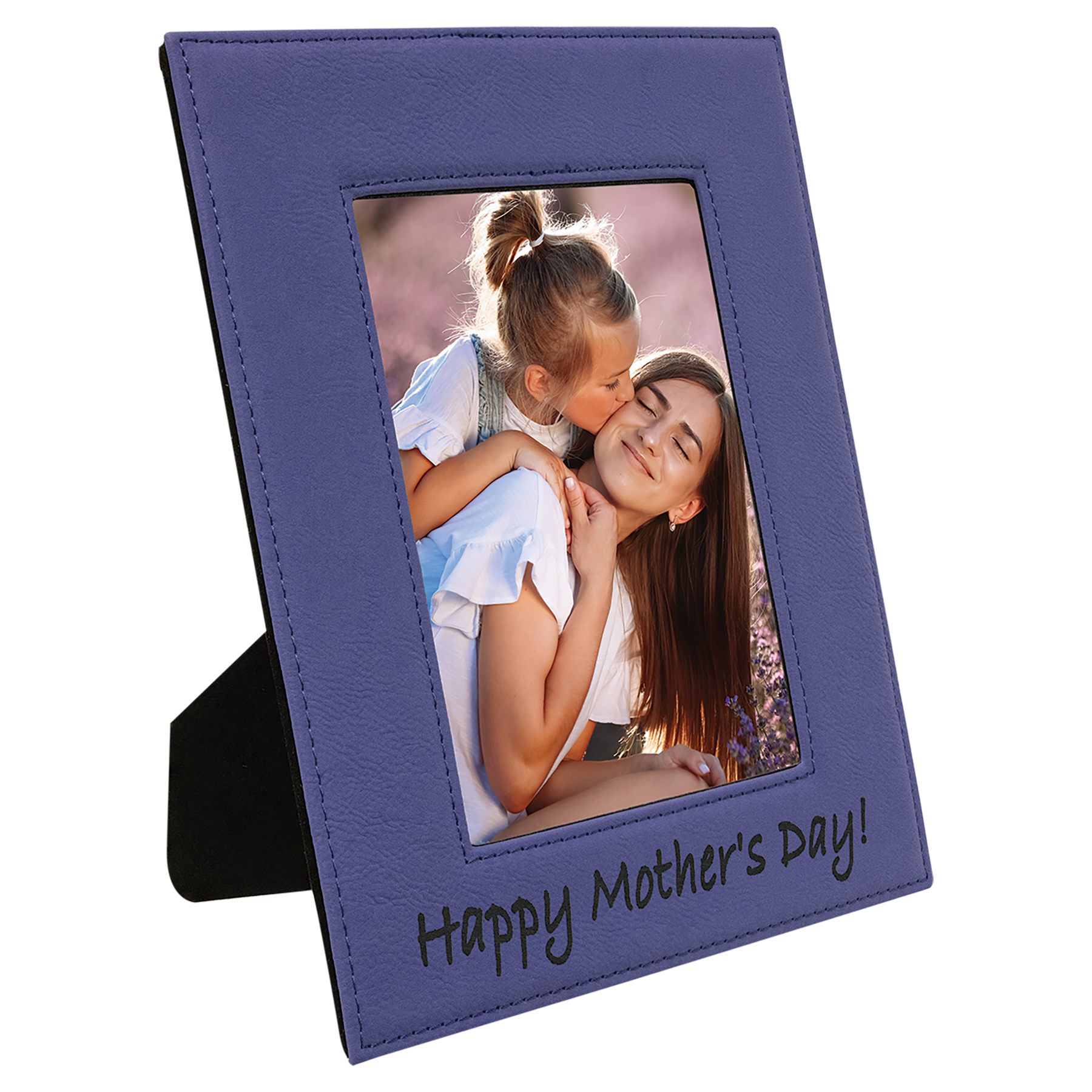 5" x 7" Purple Leatherette Photo Frame – item LLF1757 image 3