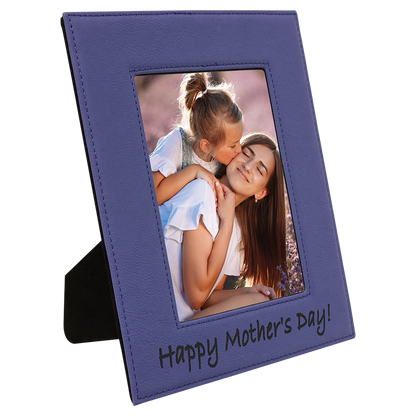5" x 7" Purple Leatherette Photo Frame – item LLF1757 image 3