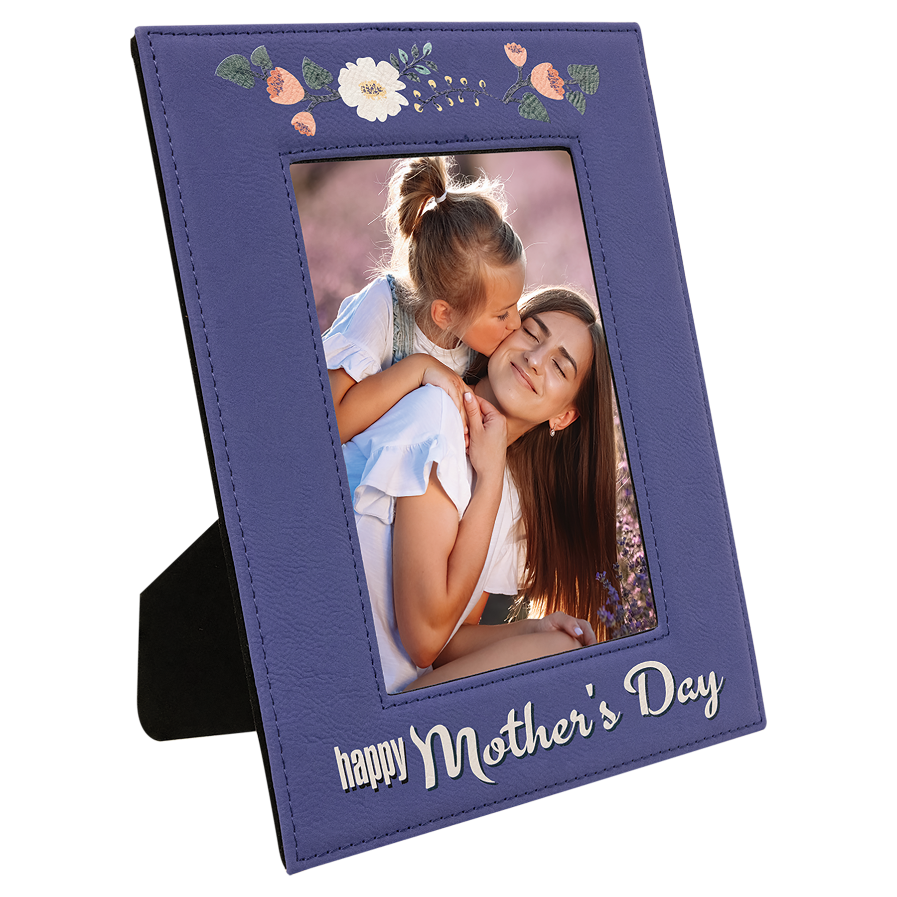 5" x 7" Purple Leatherette Photo Frame – item LLF1757 image 4