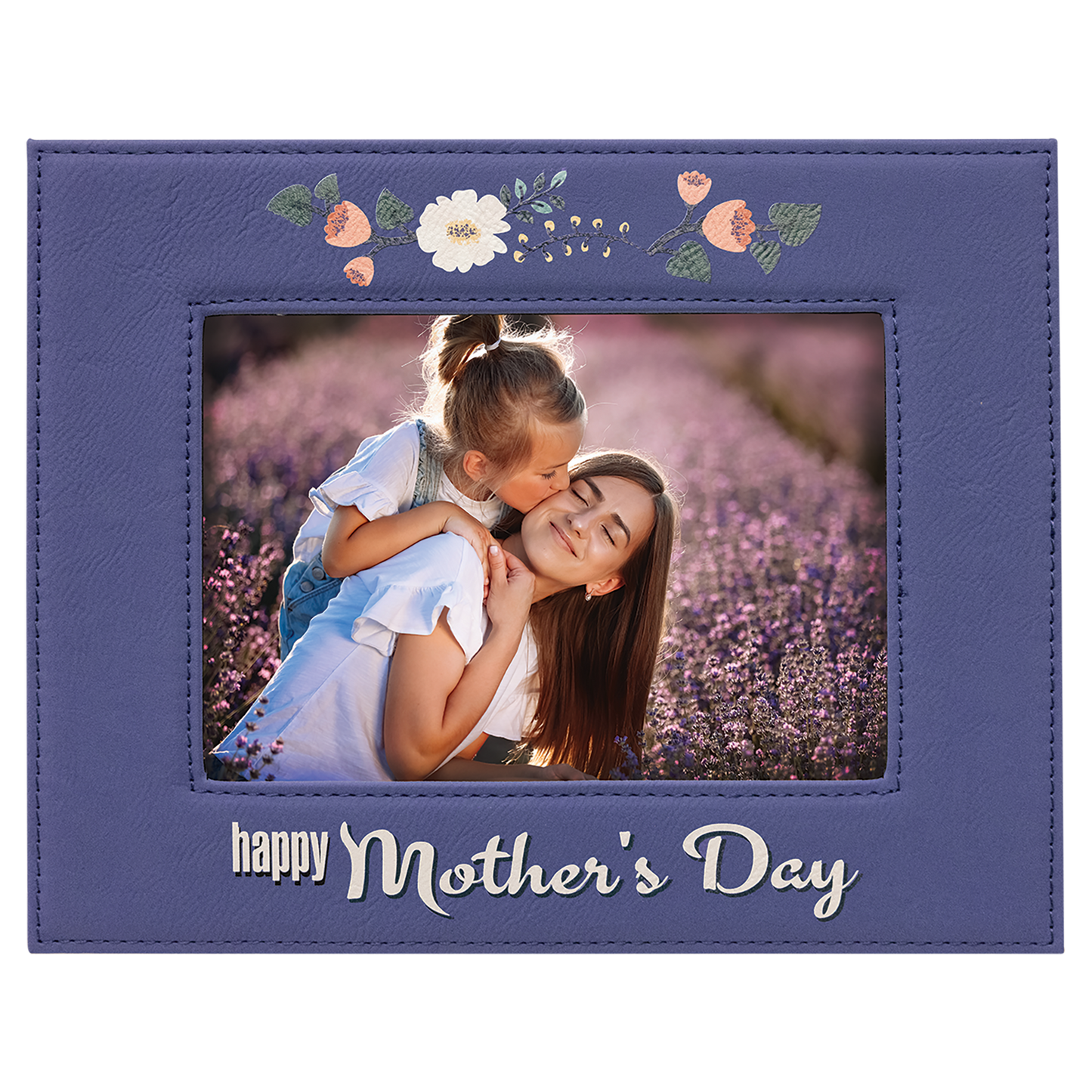 5" x 7" Purple Leatherette Photo Frame – item LLF1757 image 2