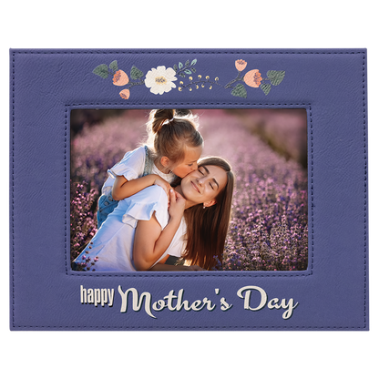 5" x 7" Purple Leatherette Photo Frame – item LLF1757 image 2
