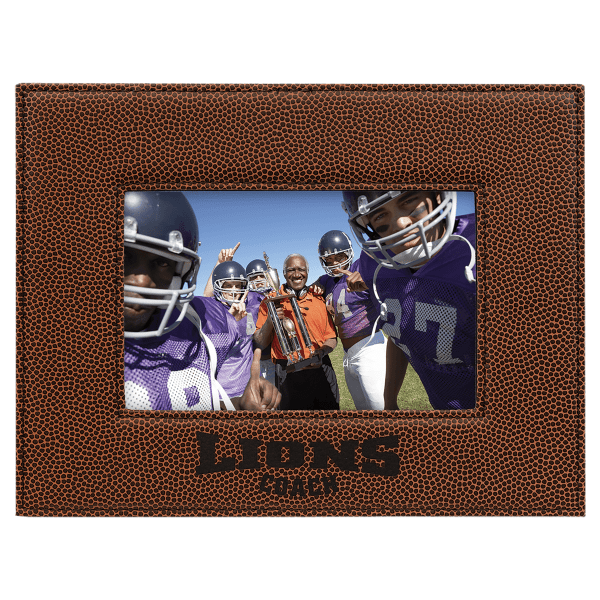 4" x 6" Football Leatherette Photo Frame – item LLF1846 image 3