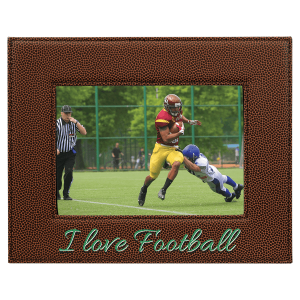 5" x 7" Football Leatherette Photo Frame – item LLF1857 image 3