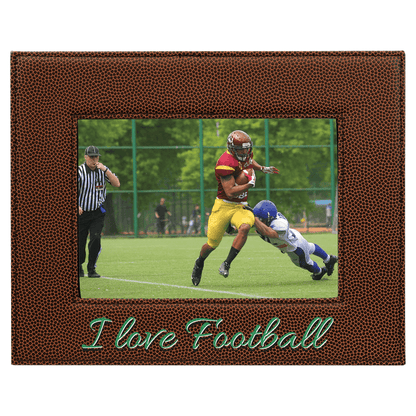 5" x 7" Football Leatherette Photo Frame – item LLF1857 image 3