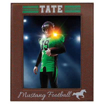 8" x 10" Football Leatherette Photo Frame – item LLF18810