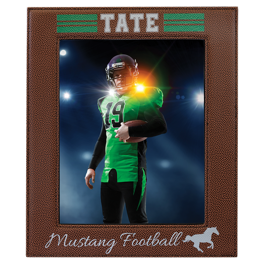 8" x 10" Football Leatherette Photo Frame – item LLF18810