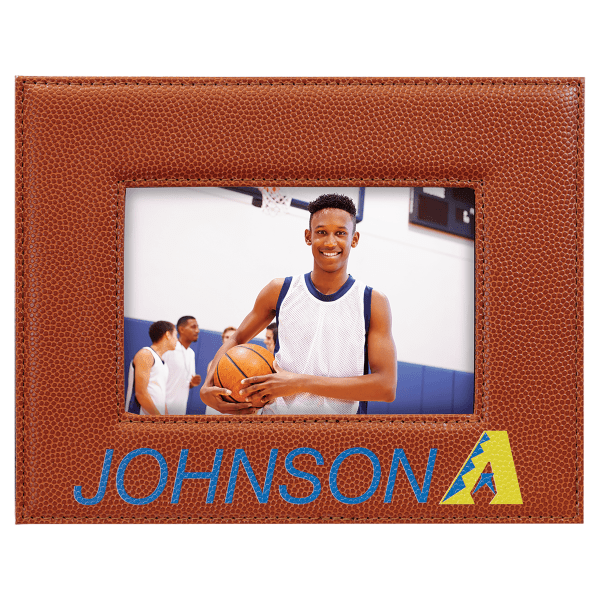 4" x 6" Basketball Leatherette Photo Frame – item LLF1946 image 3