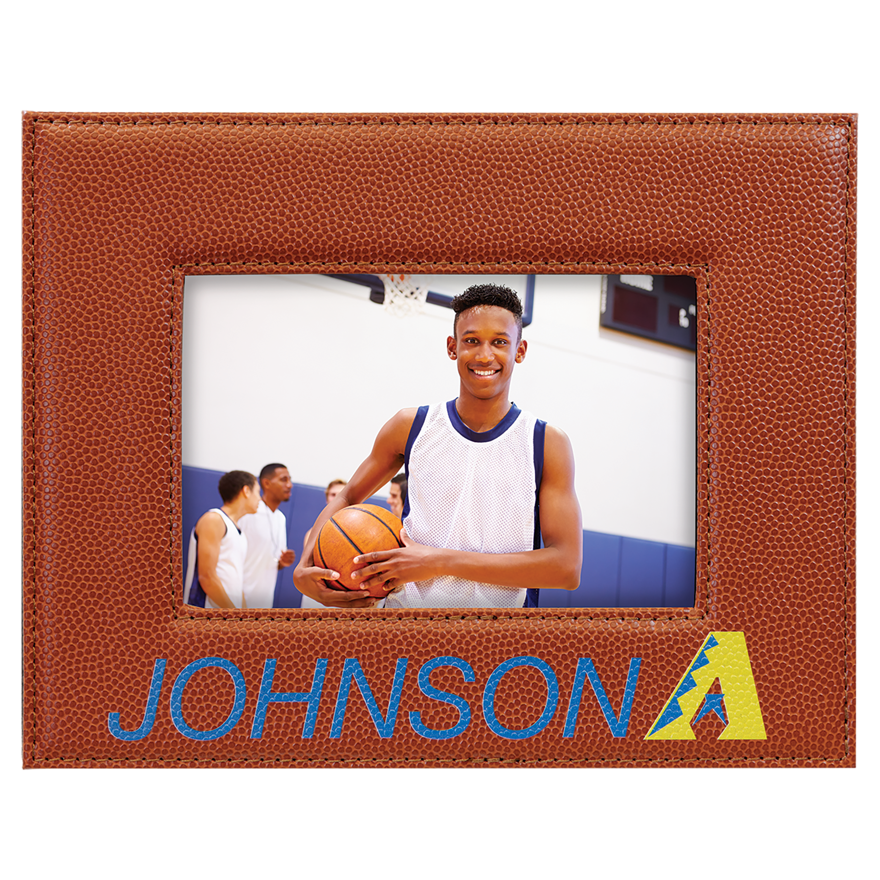 4" x 6" Basketball Leatherette Photo Frame – item LLF1946