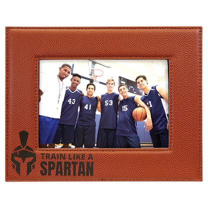 5" x 7" Basketball Leatherette Photo Frame – item LLF1957