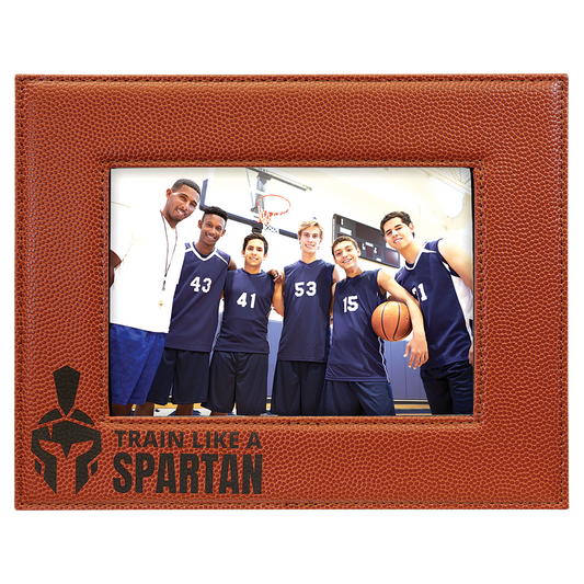 5" x 7" Basketball Leatherette Photo Frame – item LLF1957