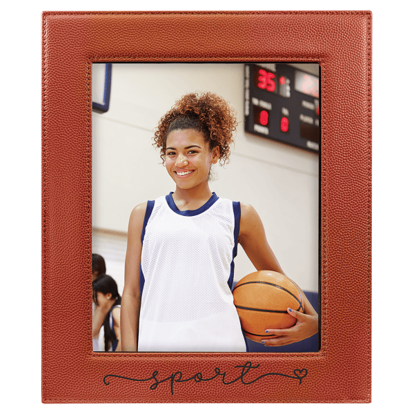 8" x 10" Basketball Leatherette Photo Frame – item LLF19810 image 3