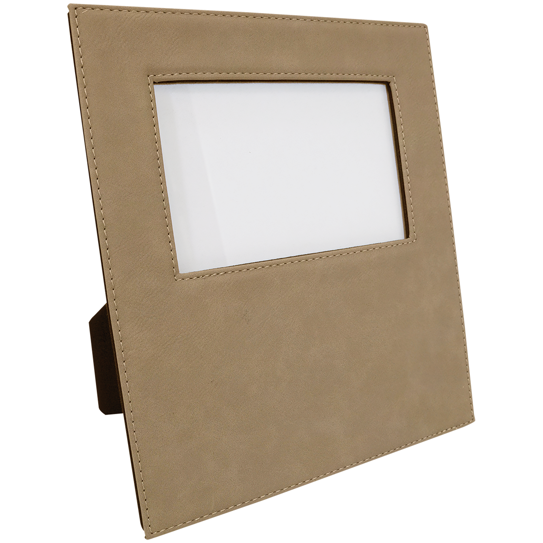 4" x 6" Light Brown Leatherette Photo Frame – item LLF30146 image 5