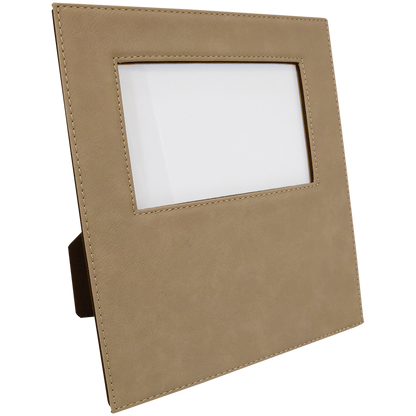 4" x 6" Light Brown Leatherette Photo Frame – item LLF30146 image 5