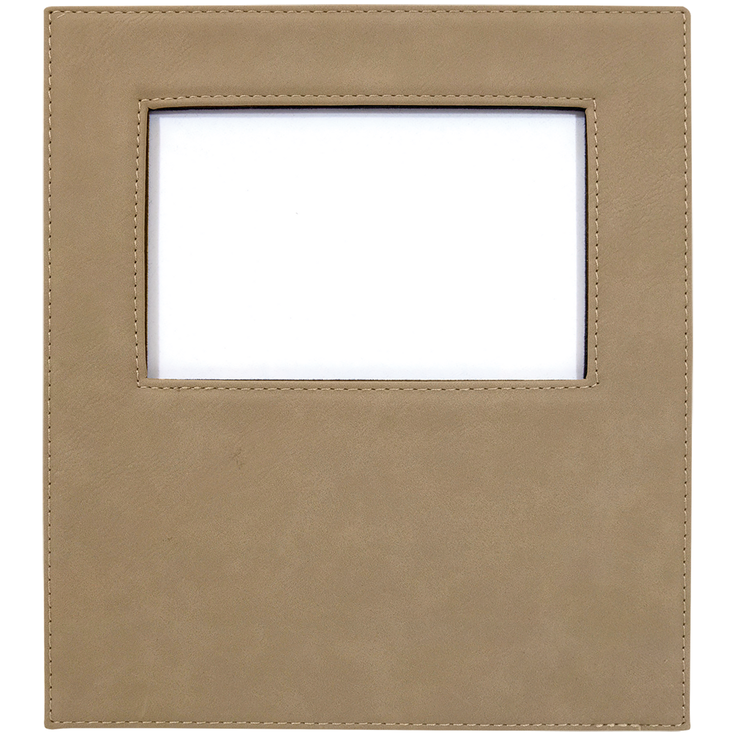 4" x 6" Light Brown Leatherette Photo Frame – item LLF30146 image 4