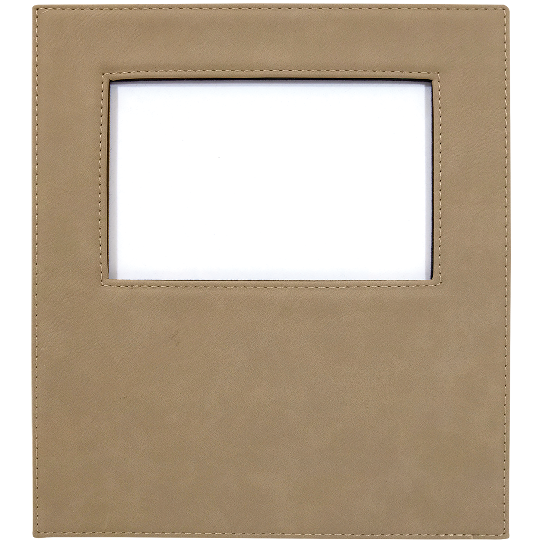 4" x 6" Light Brown Leatherette Photo Frame – item LLF30146 image 4