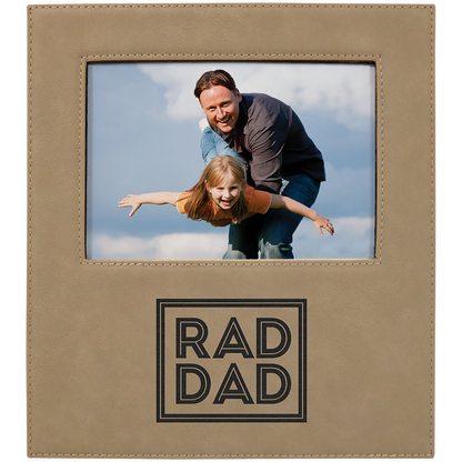 5" x 7" Light Brown Leatherette Photo Frame – item LLF30157