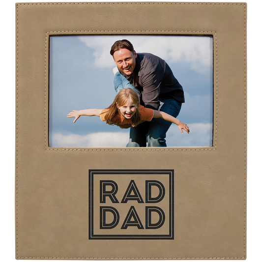 5" x 7" Light Brown Leatherette Photo Frame – item LLF30157