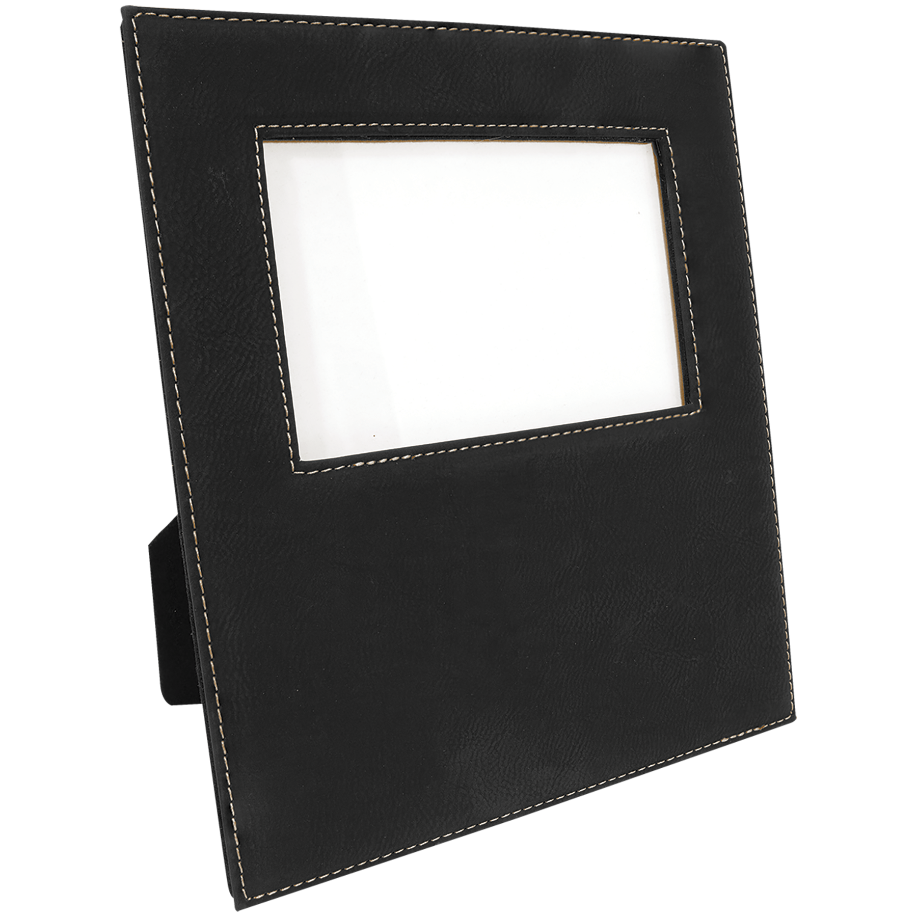 4" x 6" Black/Gold Leatherette Photo Frame – item LLF30346 image 5