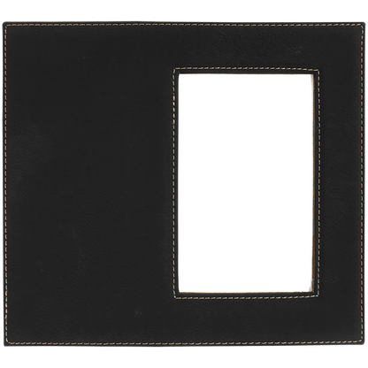 4" x 6" Black/Gold Leatherette Photo Frame – item LLF30346 image 4