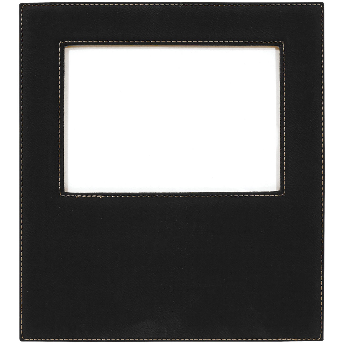 5" x 7" Black/Gold Leatherette Photo Frame – item LLF30357 image 3