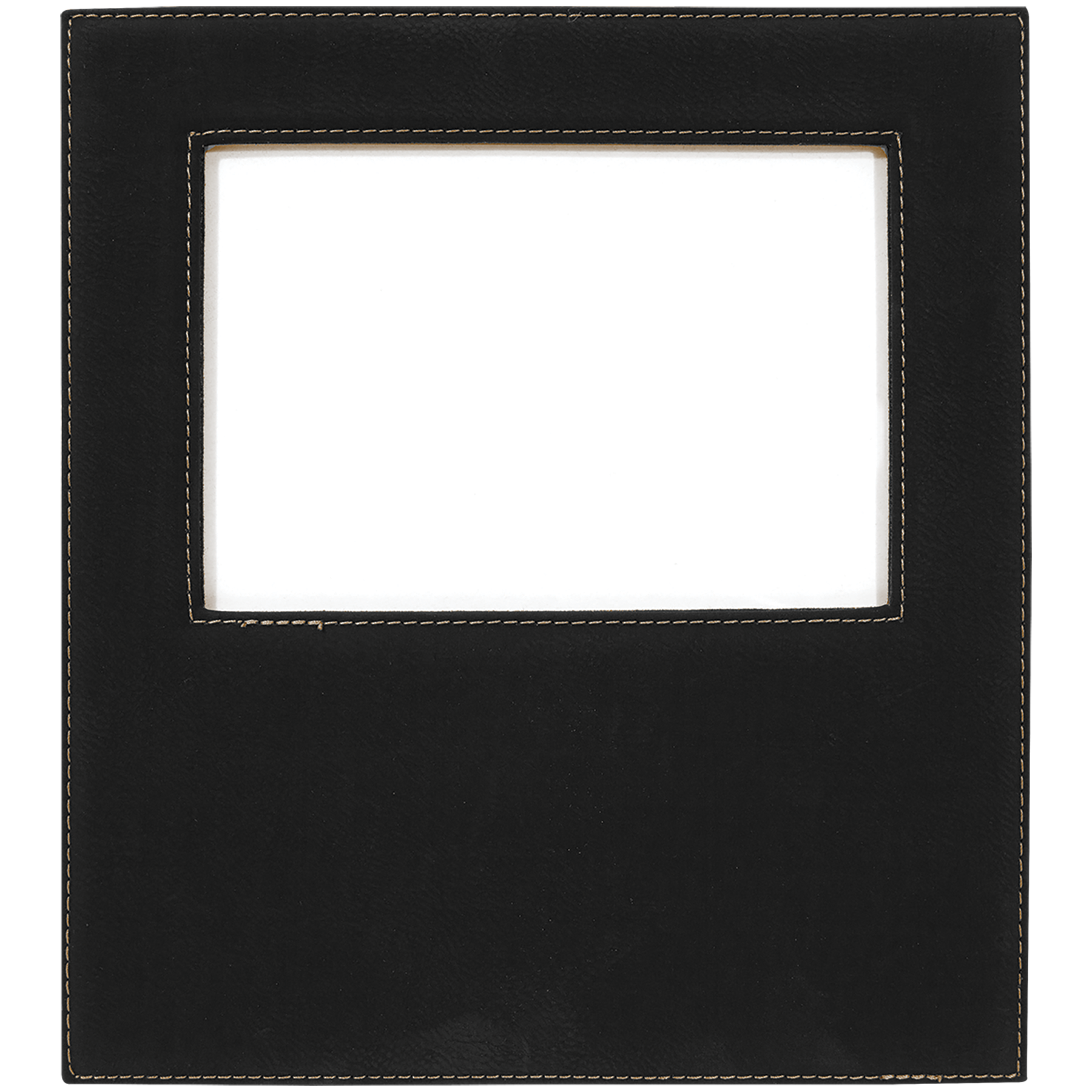 5" x 7" Black/Gold Leatherette Photo Frame – item LLF30357 image 3