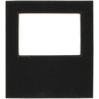5" x 7" Black/Gold Leatherette Photo Frame – item LLF30357 image 3