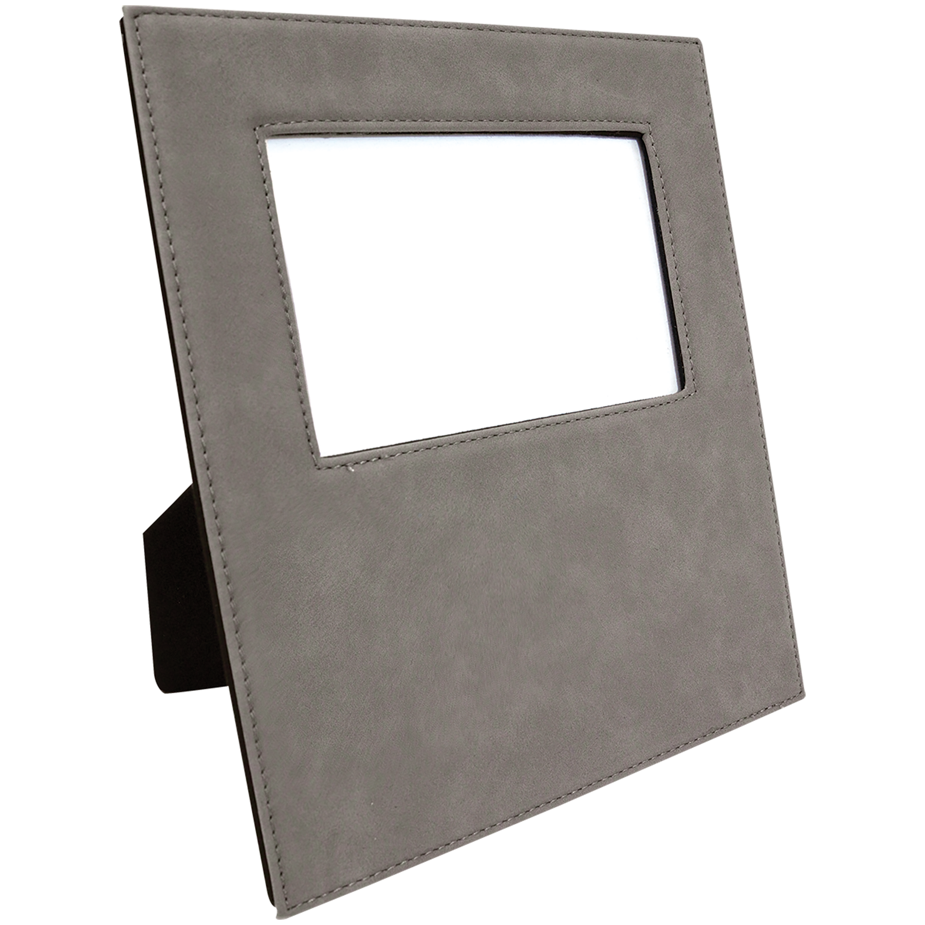 4" x 6" Gray Leatherette Photo Frame – item LLF30546 image 5