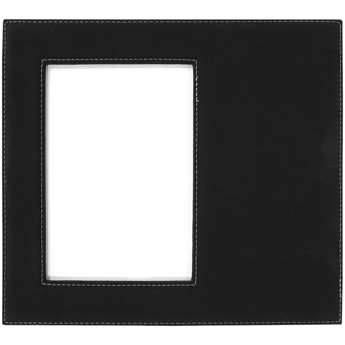 5" x 7" Black/Silver Leatherette Photo Frame – item LLF30957 image 3