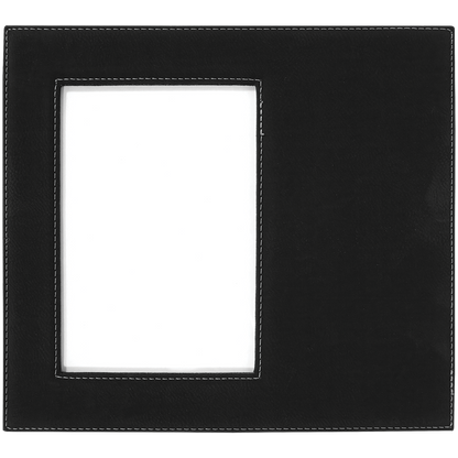 5" x 7" Black/Silver Leatherette Photo Frame – item LLF30957 image 3